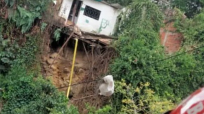 Dos casas quedaron en peligro de derrumbe en La Pastora