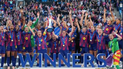 Barcelona femenino es campeón de la Champions