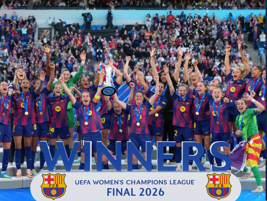 Barcelona femenino es campeón de la Champions