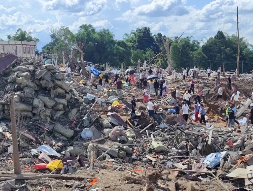 Explosión en Myanmar deja al menos 45 muertos