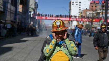 Mineros paralizaron La Paz en protesta contra el gobierno