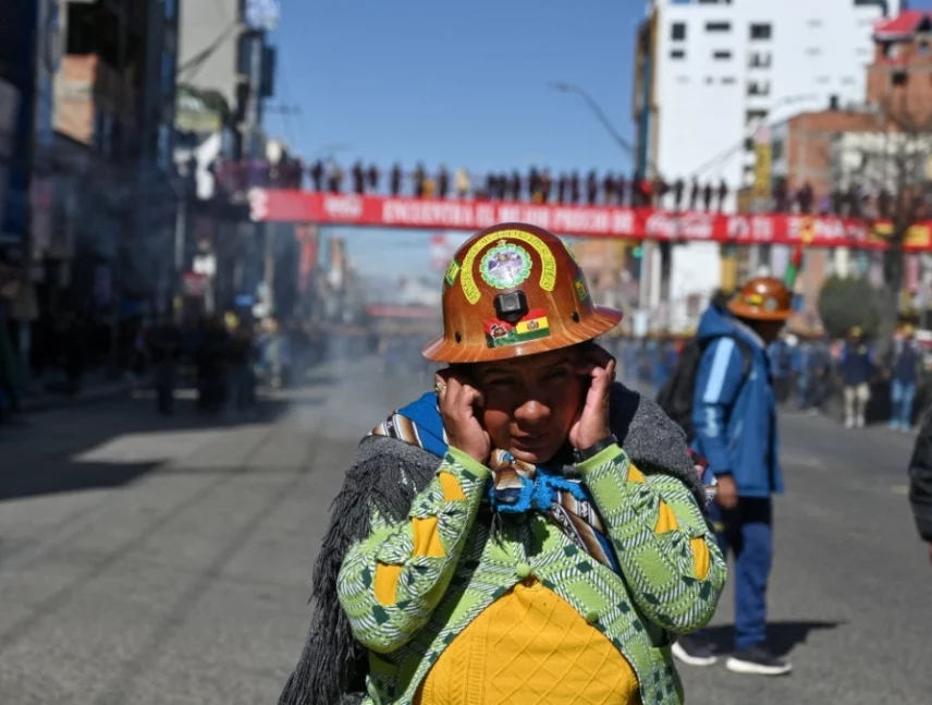 Mineros paralizaron La Paz en protesta contra el gobierno