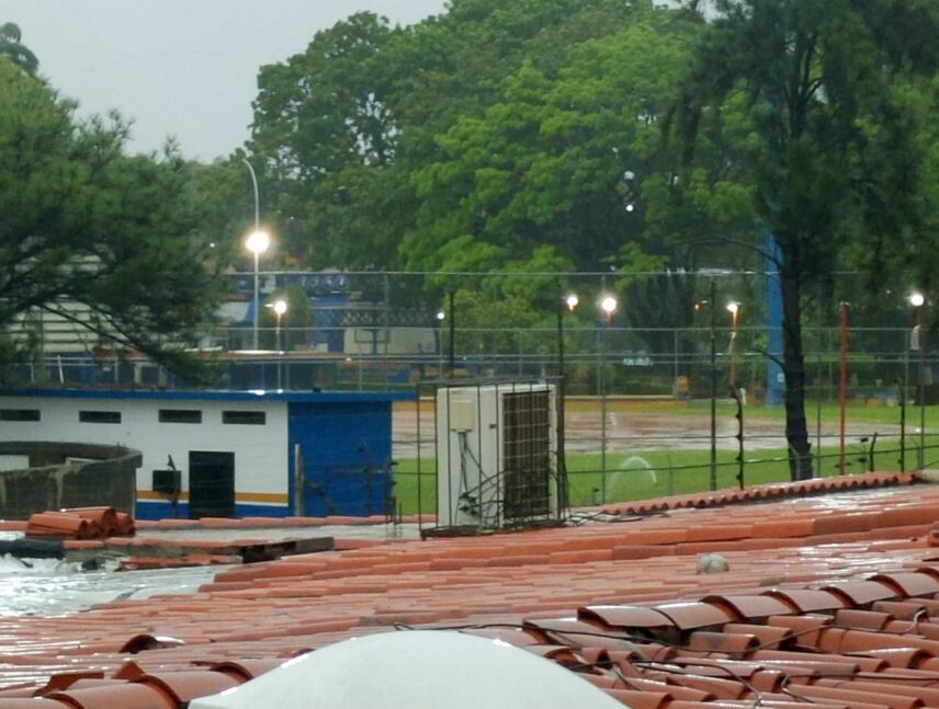 Se registró intensa lluvia en Guayana este sábado
