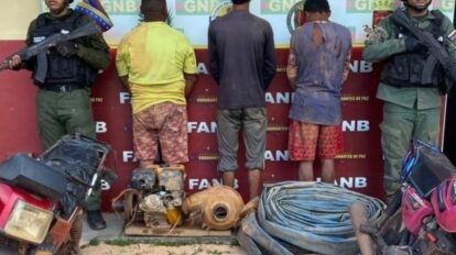 Desmantelan campamento de minería ilegal en el sector El Kino
