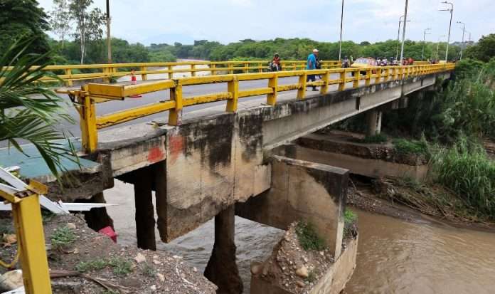 Cierre total del puente Francisco de Paula Santander por 15 días: la erosión del río Táchira obliga a una rehabilitación urgente