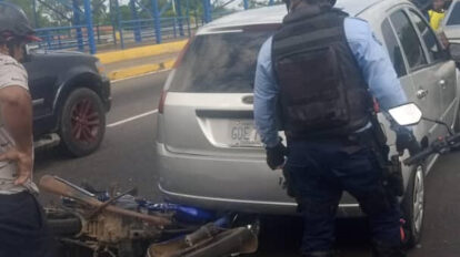 Motorizado lesionado en Campo Rojo