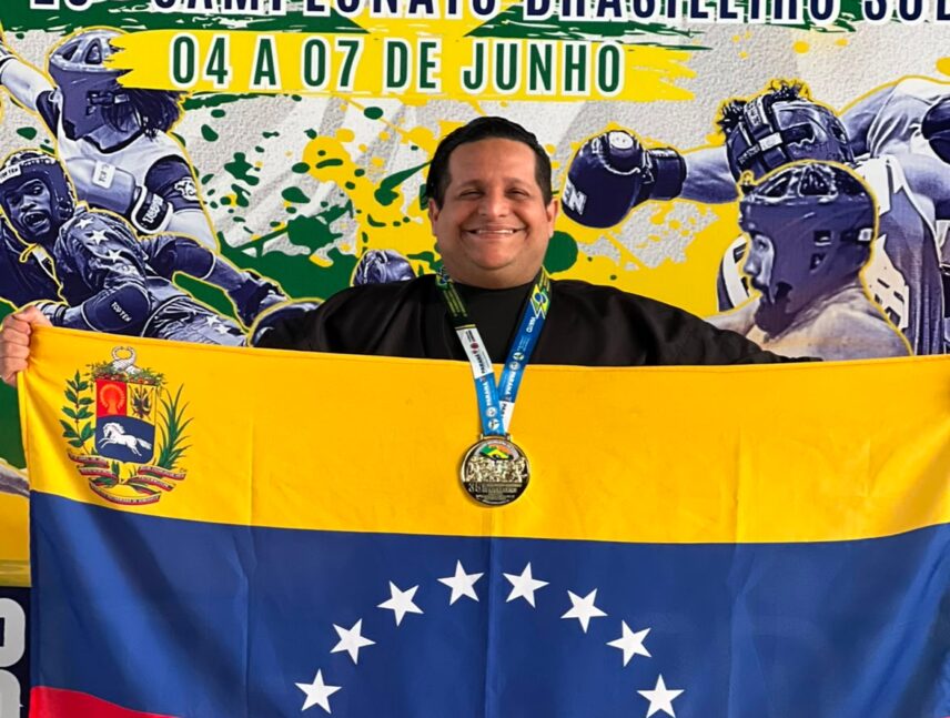Guayanés Ángelo Magliani gana nacional de kickboxing en Brasil