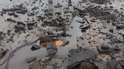 Rayo impacta en la calle de rodaje de la Base Aérea de Ciudad Guayana