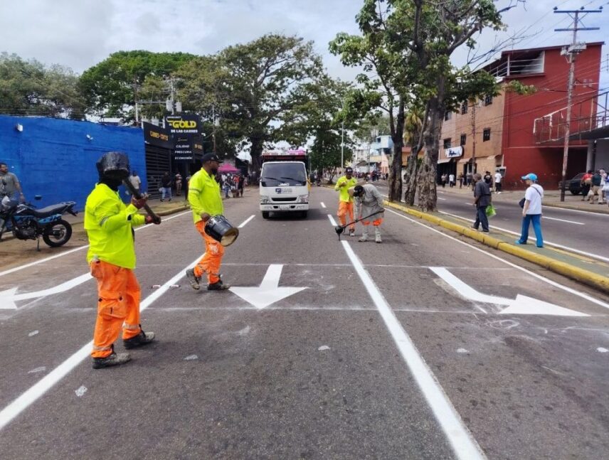 Inician despliegue de demarcación vial y elevada en Ciudad Bolívar