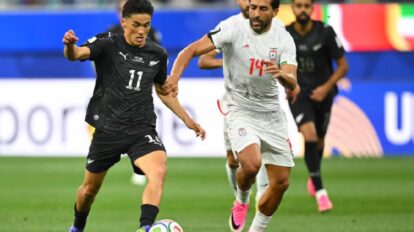  Irán y Nueva Zelanda empatan a 2 goles