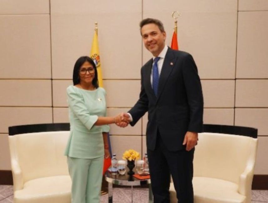 Delcy Rodríguez se reúne con el ministro de Energía y Recursos Naturales de Türkiye