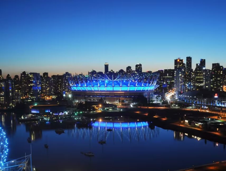 El colosal estadio de vancouver en Canadá