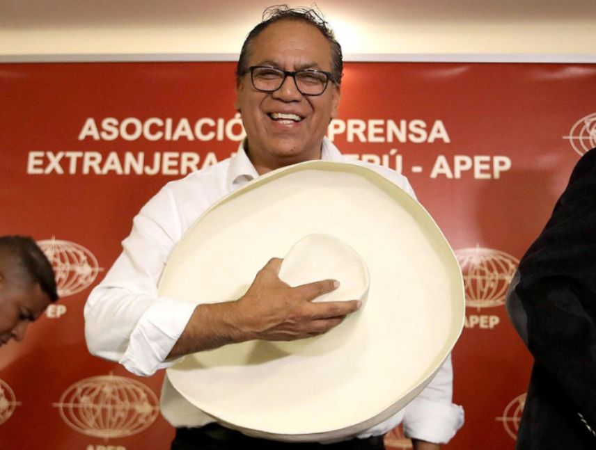 Roberto Sánchez, candidato presidencial en Perú