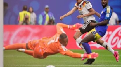 Alemania goleó a Curazao en partido debut.