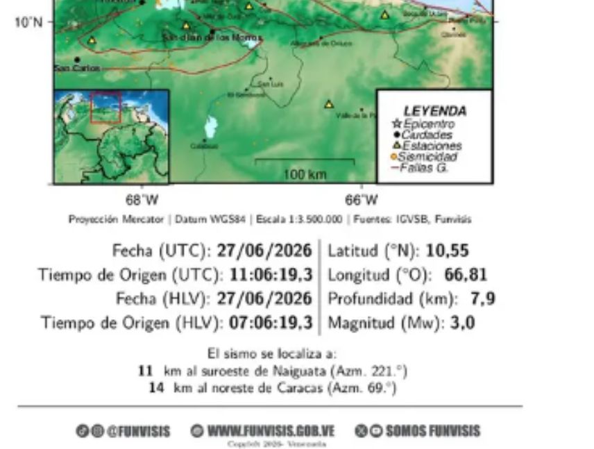 Nuevo sismo en La Guaira