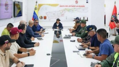 Puesto de comando Presidencial en La Guaira.