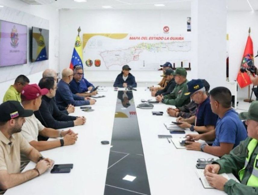 Puesto de comando Presidencial en La Guaira.