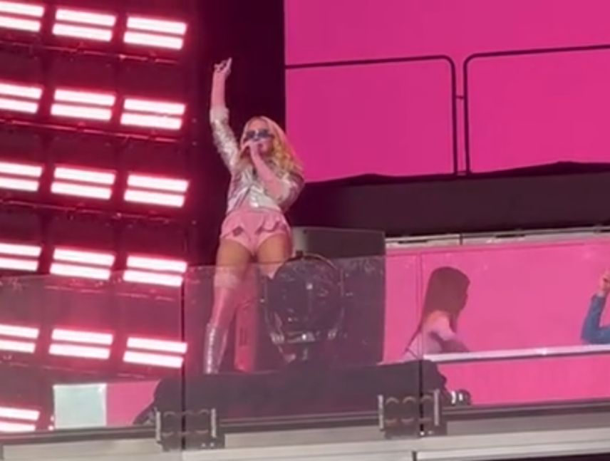 Madonna ofreció un concierto gratuito en Times Square