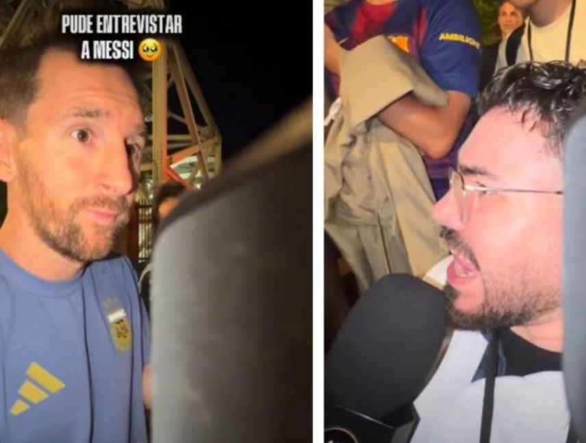 Periodista venezolano con parálisis cerebral entrevistó a Messi