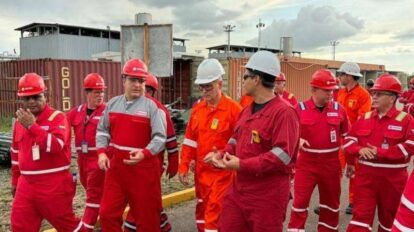 Pdvsa y Shell inspeccionan complejo Muscar en Monagas