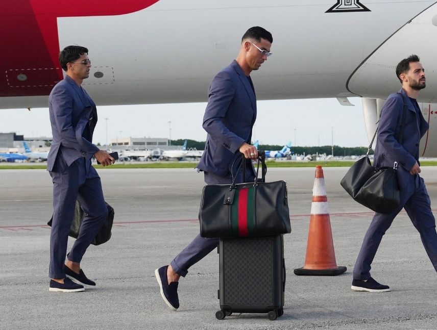 Cristiano lidera la llegada de Portugal a Palm Beach