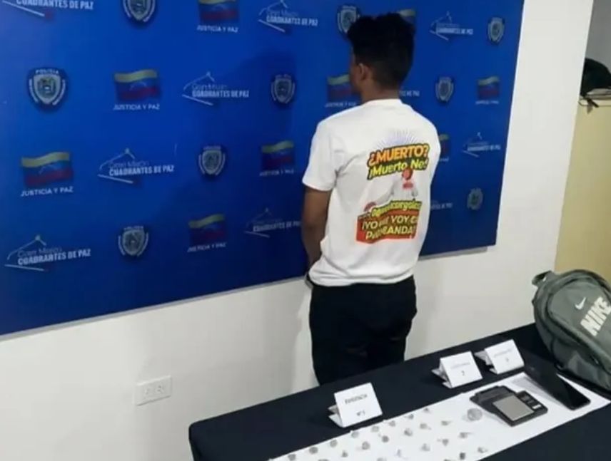Detenido con droga tras intentar huir en Ciudad Bolívar