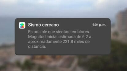 Alarma de Google avisó del terremoto instantes antes