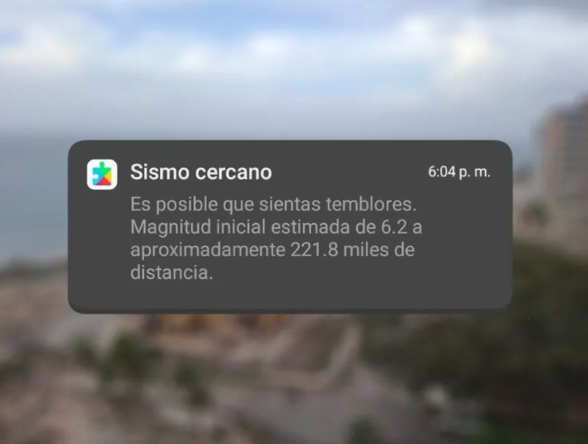 Alarma de Google avisó del terremoto instantes antes