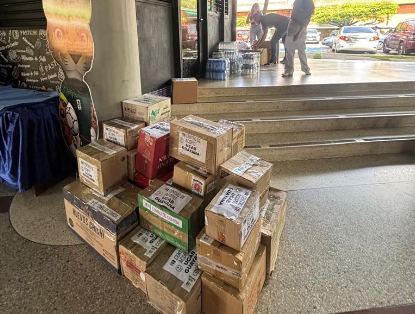 Ucab Guayana se mantiene activa como centro de acopio