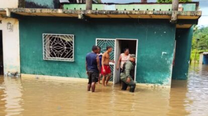 Más de 300 familias están afectadas en Monagas por las lluvias