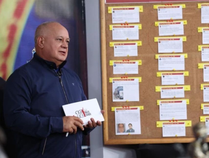 Cabello califica de show pronunciamiento de Richard Mardo
