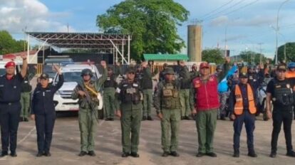 Despliegan operativo de seguridad en Caicara del Orinoco