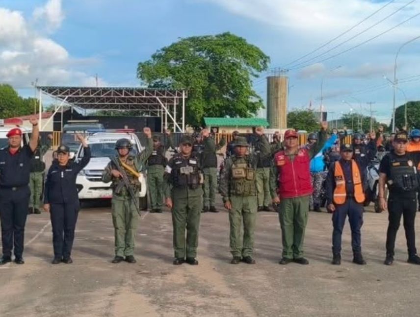 Despliegan operativo de seguridad en Caicara del Orinoco