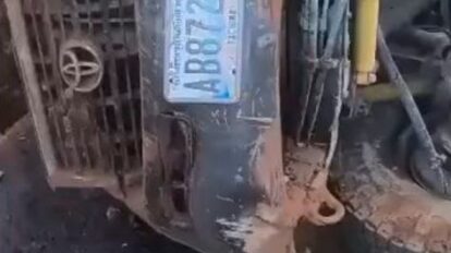 Se volcó camioneta en autopista Ciudad Bolívar-Puerto Ordaz