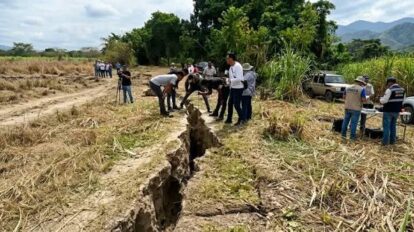 Profesionales evalúan agrietamiento en Yaracuy