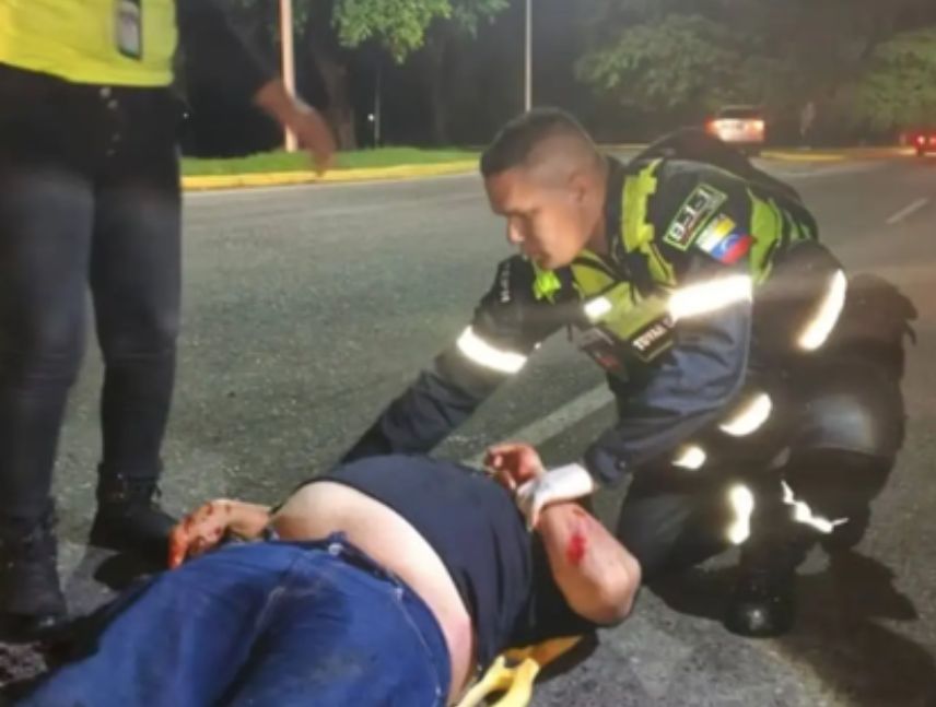 Motorizado sufre accidente en la Avenida Guayana - Diario Primicia