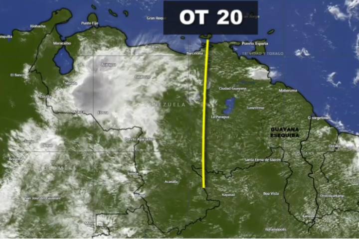Onda tropical número 20 avanza hacia la región Oriental