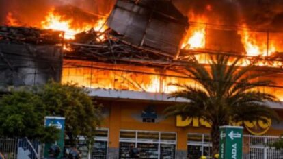 Reportan incendio de gran magnitud en Porlamar