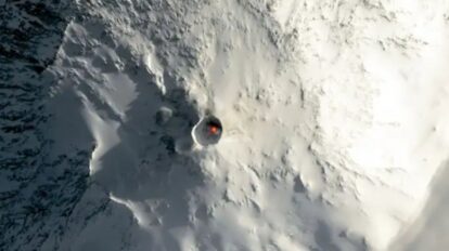 Volcán que escupe oro