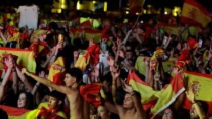 Madrid se prepara para recibir a su selección