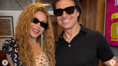 Shakira y Tom cruise se reunen en final del mundial.