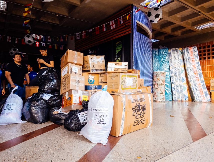 Ayuda humanitaria enviada desde Guayana