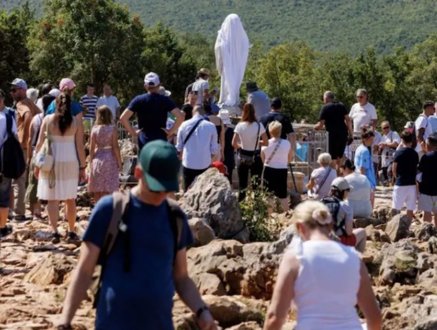 Vandalismo en santuario de la virgen maria en medjugorje