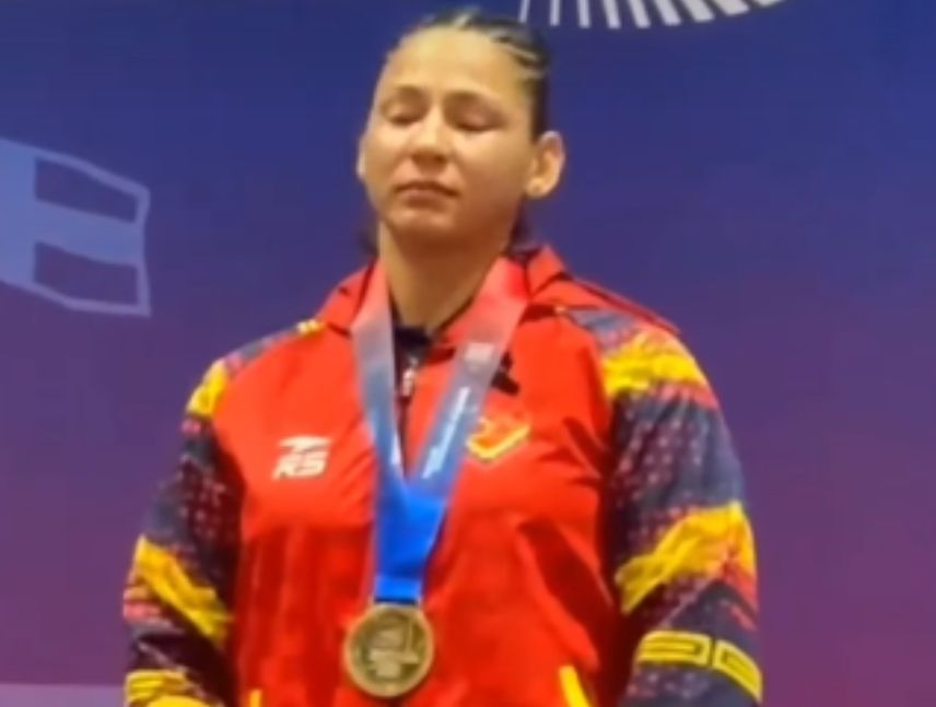 Guayanesa Karen León, logra medalla de oro en Santo Domingo