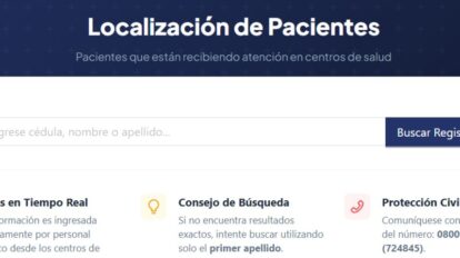 Activan plataforma oficial para búsqueda de víctimas