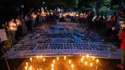 denuncian abandono de presos políticos tras terremotos.