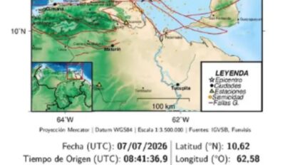 Funvisis reportó sismo en Sucre