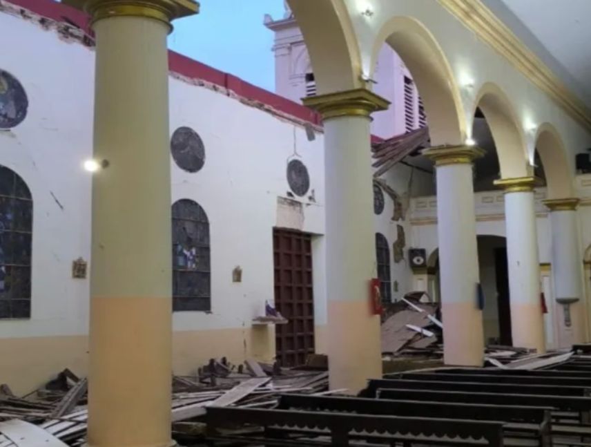 Iglesias afectadas tras terremotos