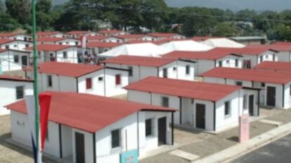 Viviendas para familias afectadas por terremotos