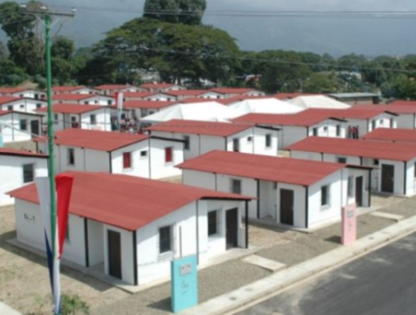 Viviendas para familias afectadas por terremotos